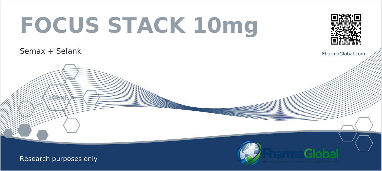 FharmaGlobal FOCUS STACK 10 mg front packaging artwork