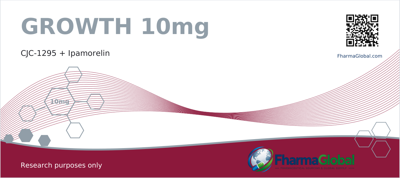 FharmaGlobal GROWTH 10 mg front packaging artwork