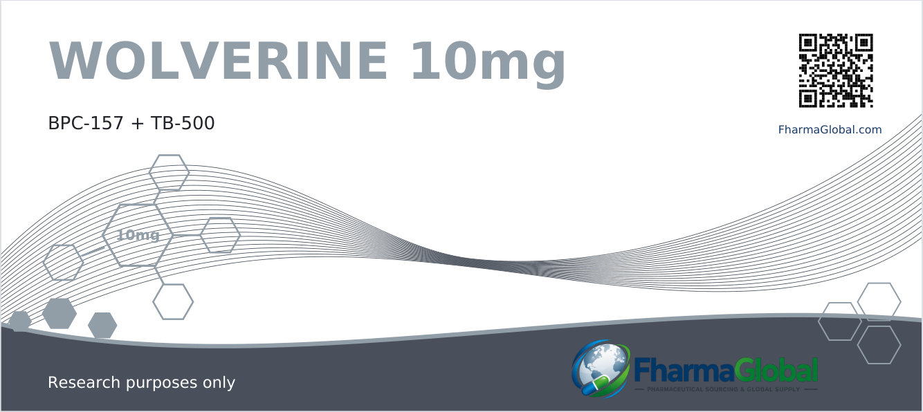 FharmaGlobal WOLVERINE 10 mg front packaging artwork